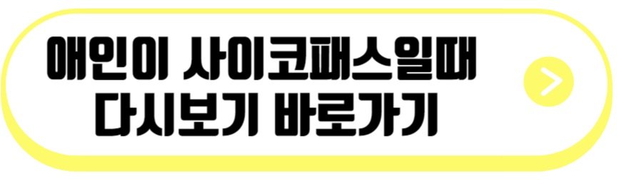 애인이 사이코패스일때