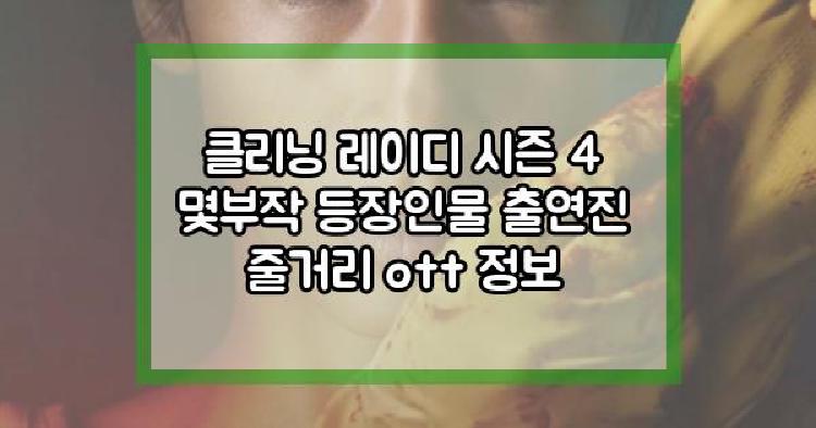 더 클리닝 레이디 시즌 4