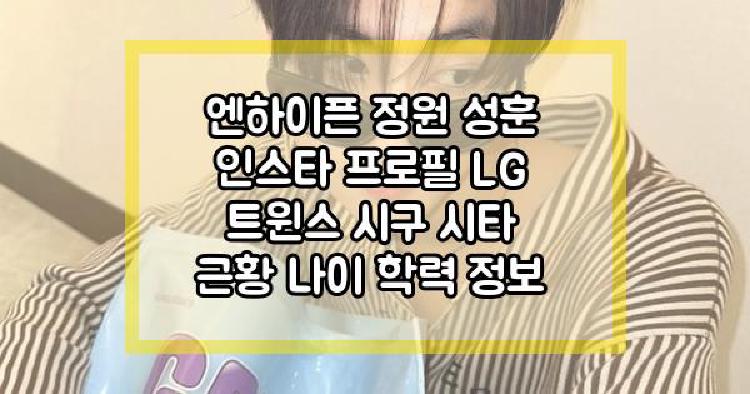 엔하이픈 정원 성훈