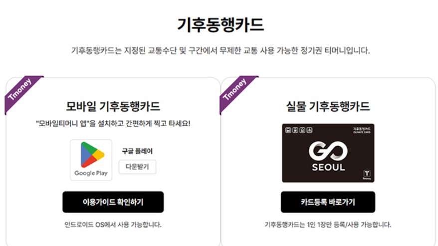 기후동행카드