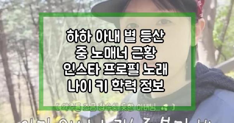 하하 아내 별