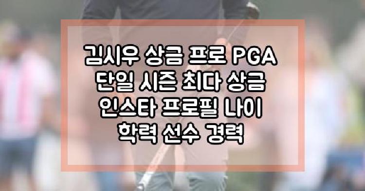 김시우 상금