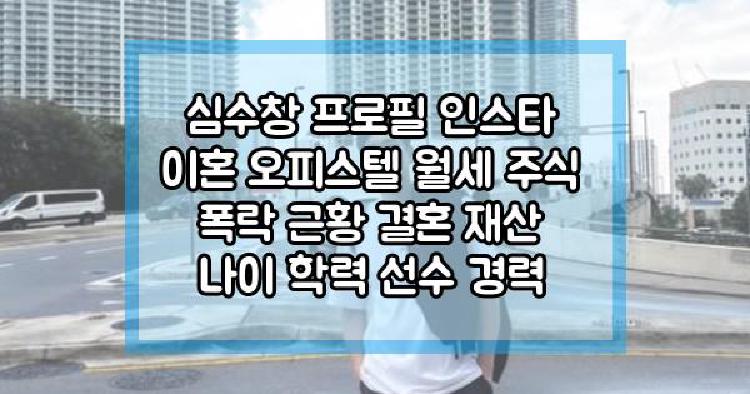 심수창 이혼 근황