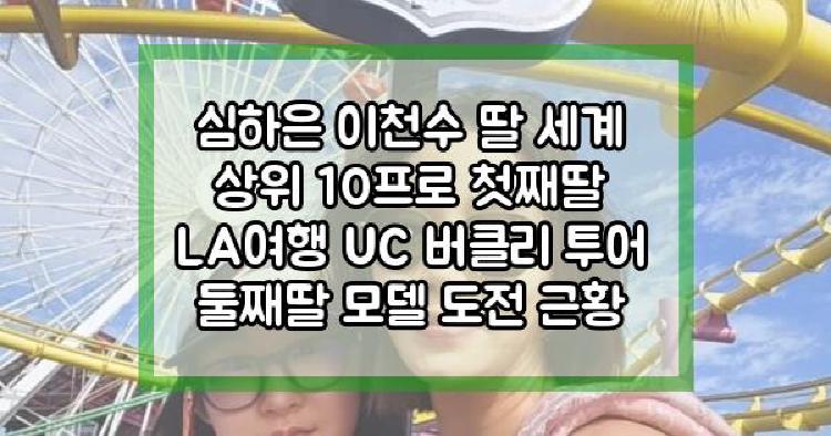 심하은 이천수 딸