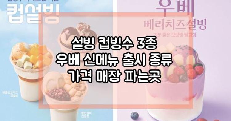 설빙 컵빙수